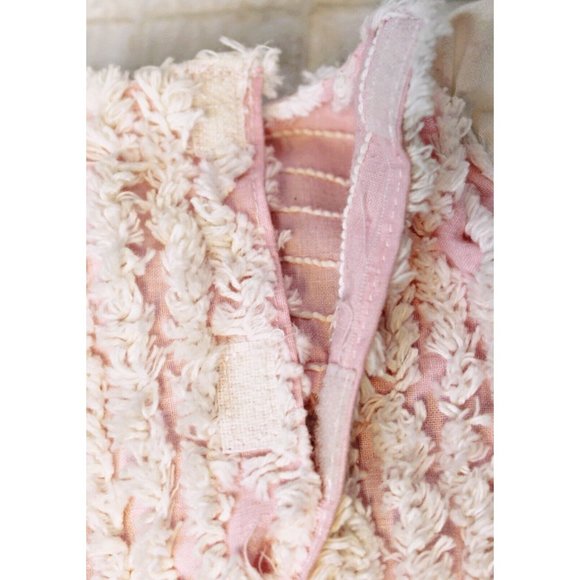 30" Stuffed Animal White Bunny Plush Chenille Pastel Dress Easter Spring Rabbit - Picture 9 of 9